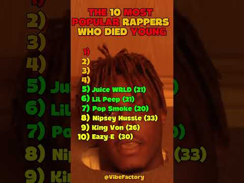 📌 The 10 Most Popular Rappers Who Died Young 🕊️🔥