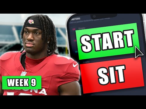 Week 9 Fantasy Football Start/Sit Strategy (Every Matchup!)