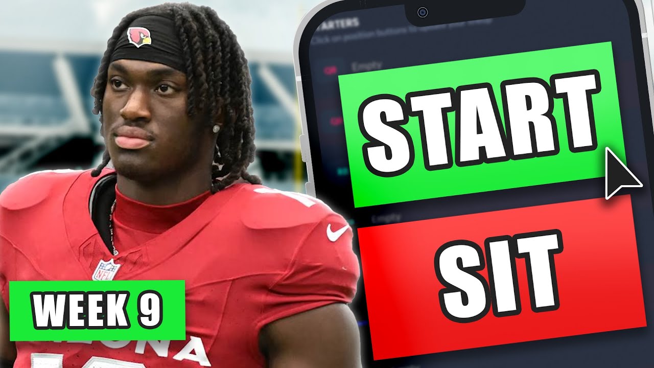 Week 9 Fantasy Football Start & Sit Tips π | Complete Matchup Breakdown