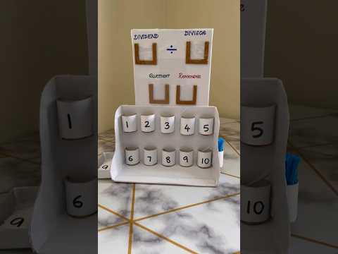 Maths Division Working Model Grade 3 | School Project Exhibition idea #shorts DIY The Mommy Way #tlm