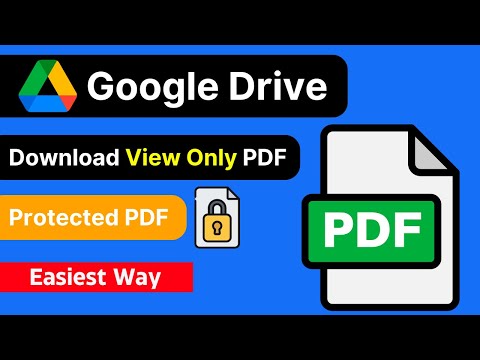 How to Download View Only PDF From Google Drive | Protected PDF | 2025