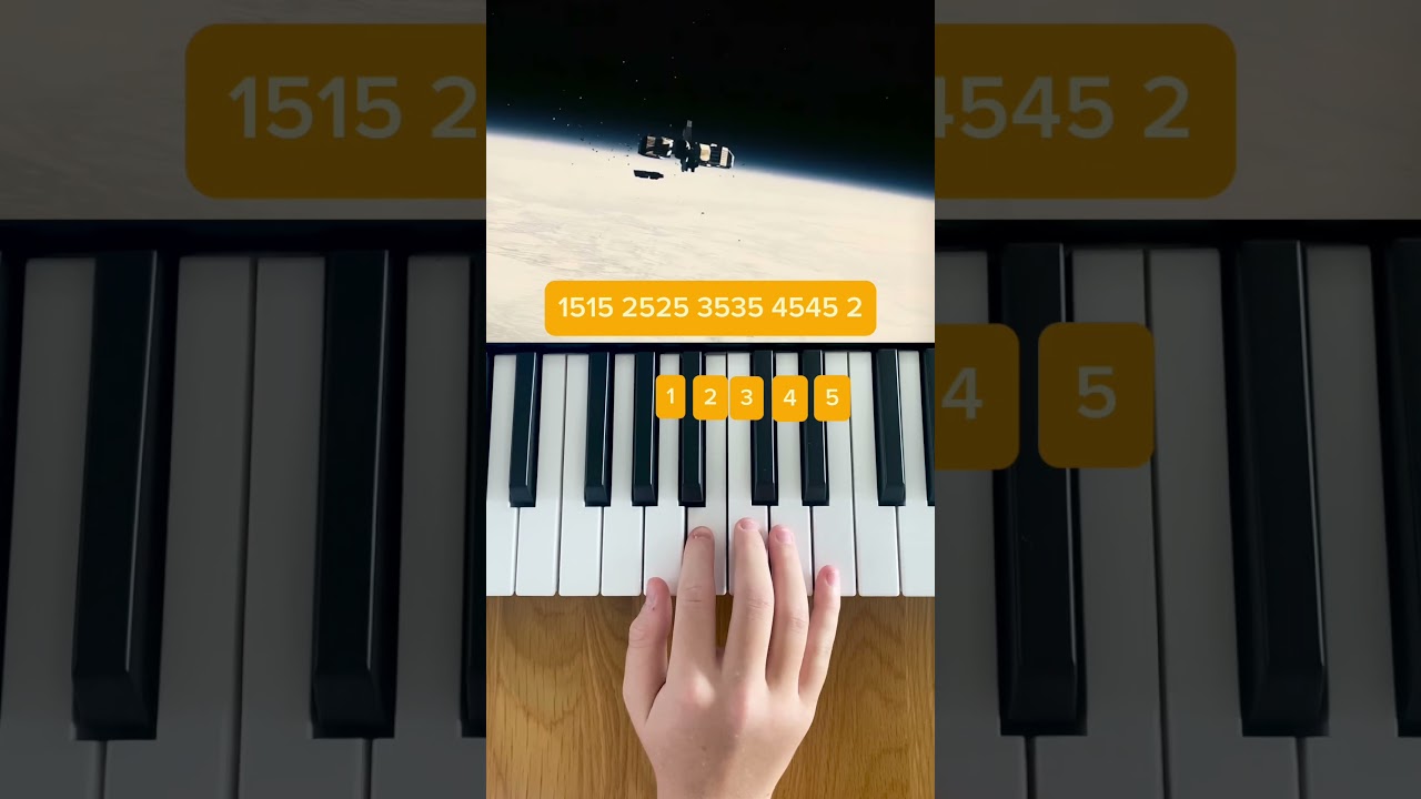 Intestellar Theme | Easy Piano Tutorial #pianotutorial #interstellar #piano