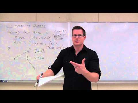 Calculus 3 Lecture 11.1: An Introduction to Vectors