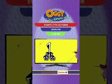 हिंदी Oggy and the Cockroaches - 1 days to go video #shorts