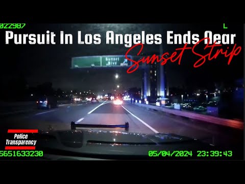 Pursuit In Los Angeles Ends Near Sunset Strip
