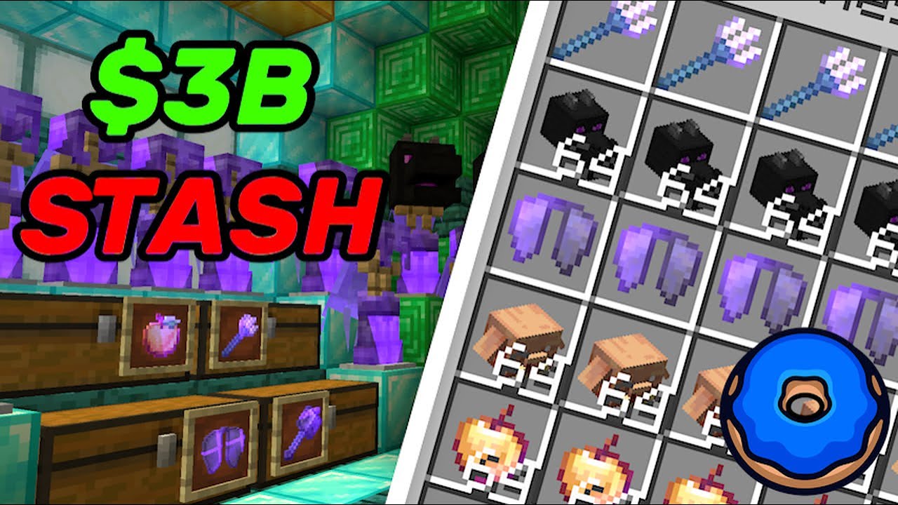 Built a $3B Stash on Donut SMP! 🚫 Please Don't Raid