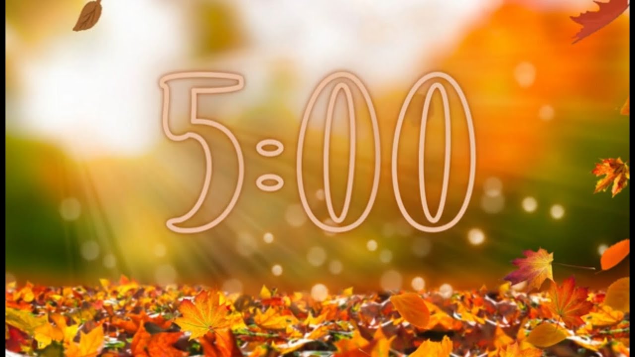 5-Minute Fall Countdown Timer with Music 🍁
