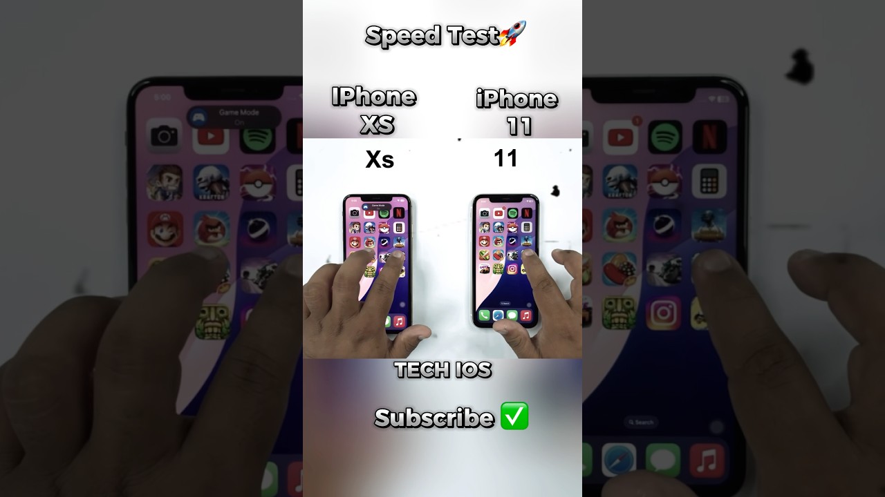 iPhone 11 vs XS Max Speed Test ⚡