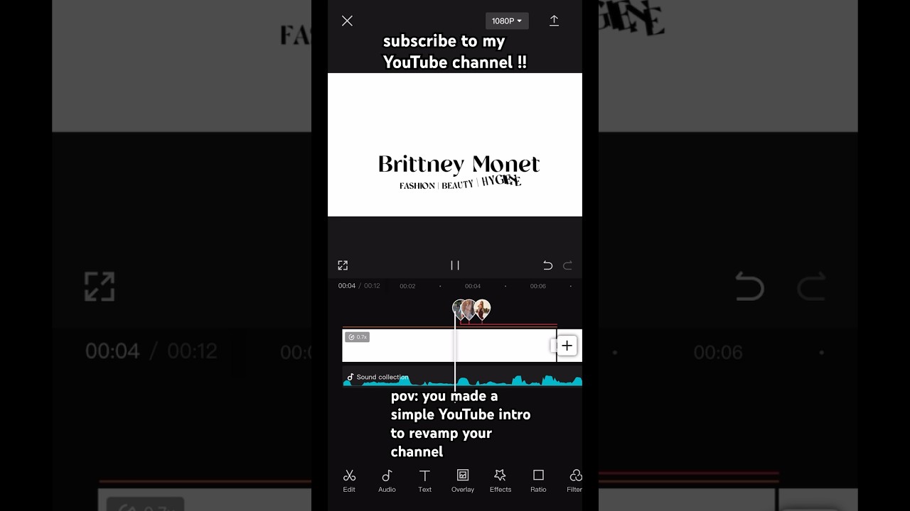 Create Free YouTube Intros with CapCut β¨