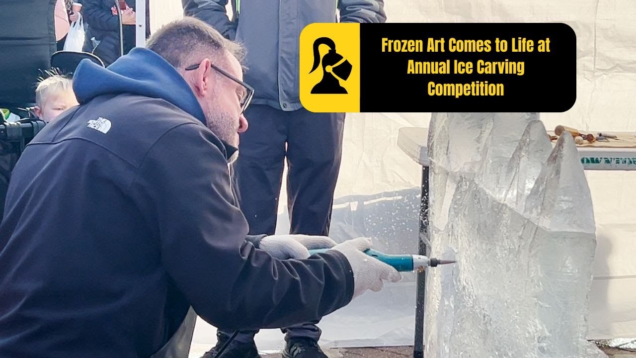 Stunning Ice Sculptures at Fete De Glace Ice Carving Contest ❄️