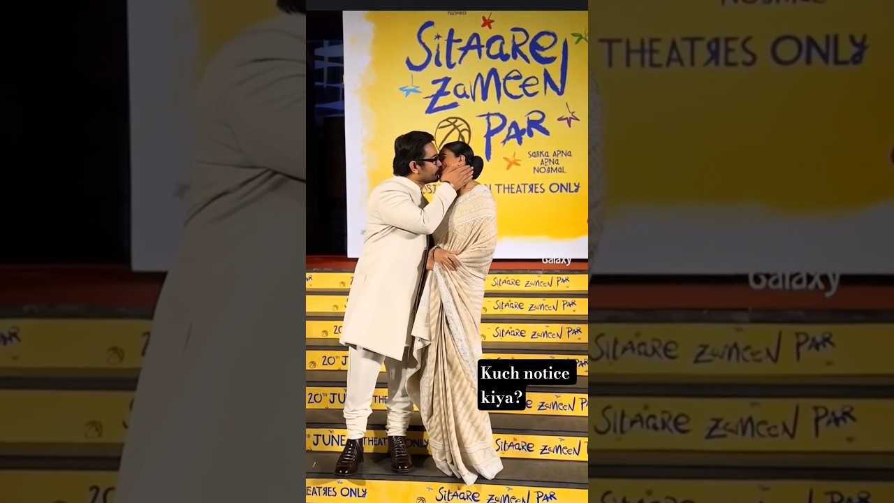 Amir Khan and Genelia's Memorable Kiss Scene in 'Sitare Zameen Par' 🎬