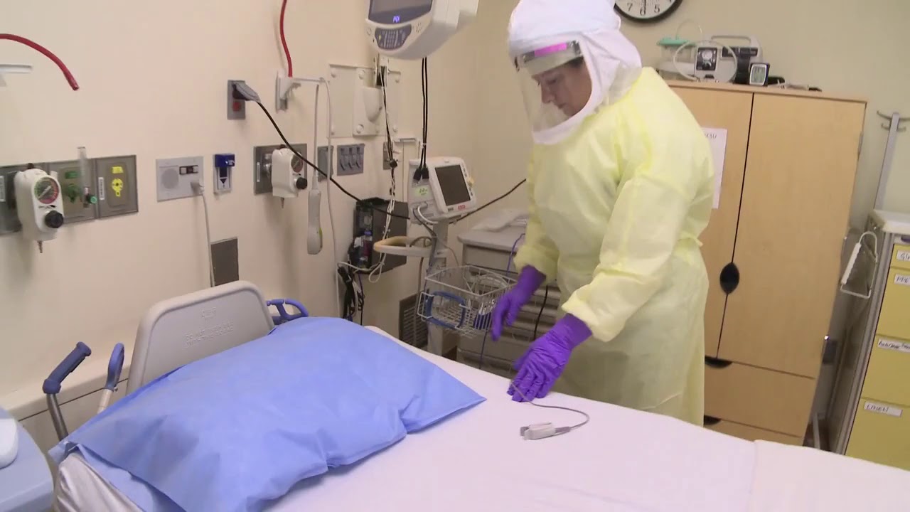 NIH Clinical Center B-Roll - Special Clinical Studies Unit Patient Room