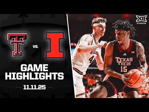#11 Texas Tech vs. #14 Illinois Game Highlights | 2025-26 Big 12 Men's Basketball