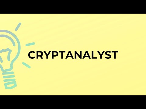 What is the meaning of the word CRYPTANALYST?
