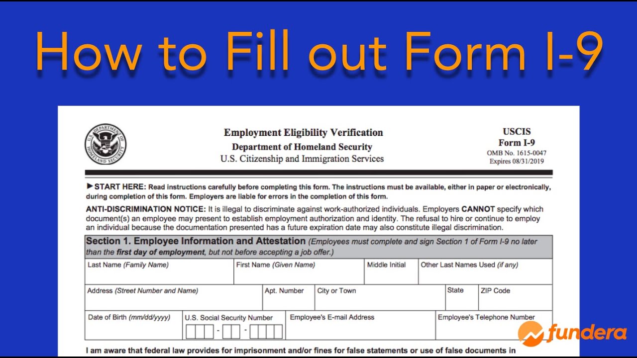How to Fill Out Form I-9: Step-by-Step Guide