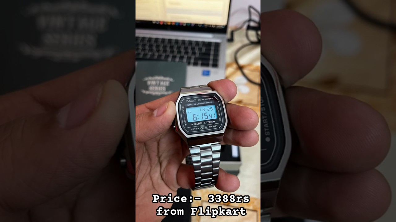 CASIO Vintage Black A168WGG-1ADF Watch π