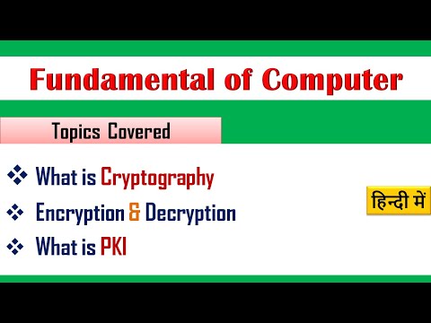 What is PKI in hindi |What is Cryptography in hindi|What is Encryption and Decryption in hindi