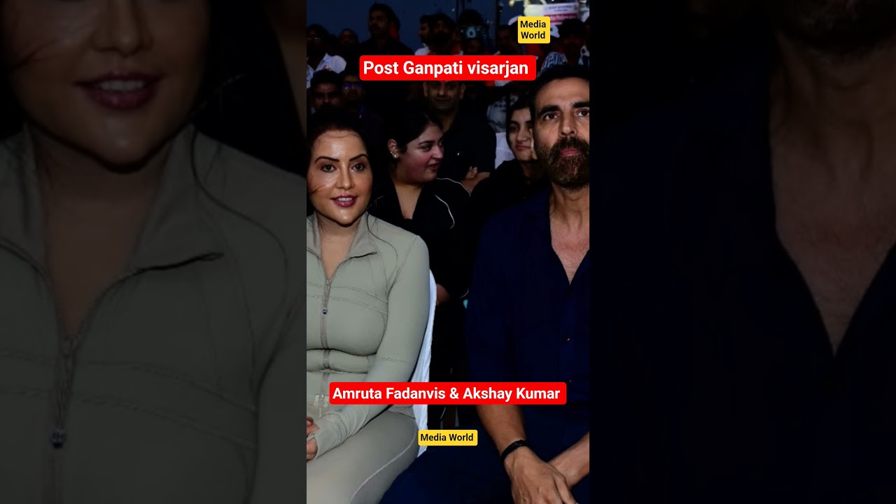 Post Ganpati Visarjan Highlights Featuring Akshay Kumar and Amruta Fadnavis