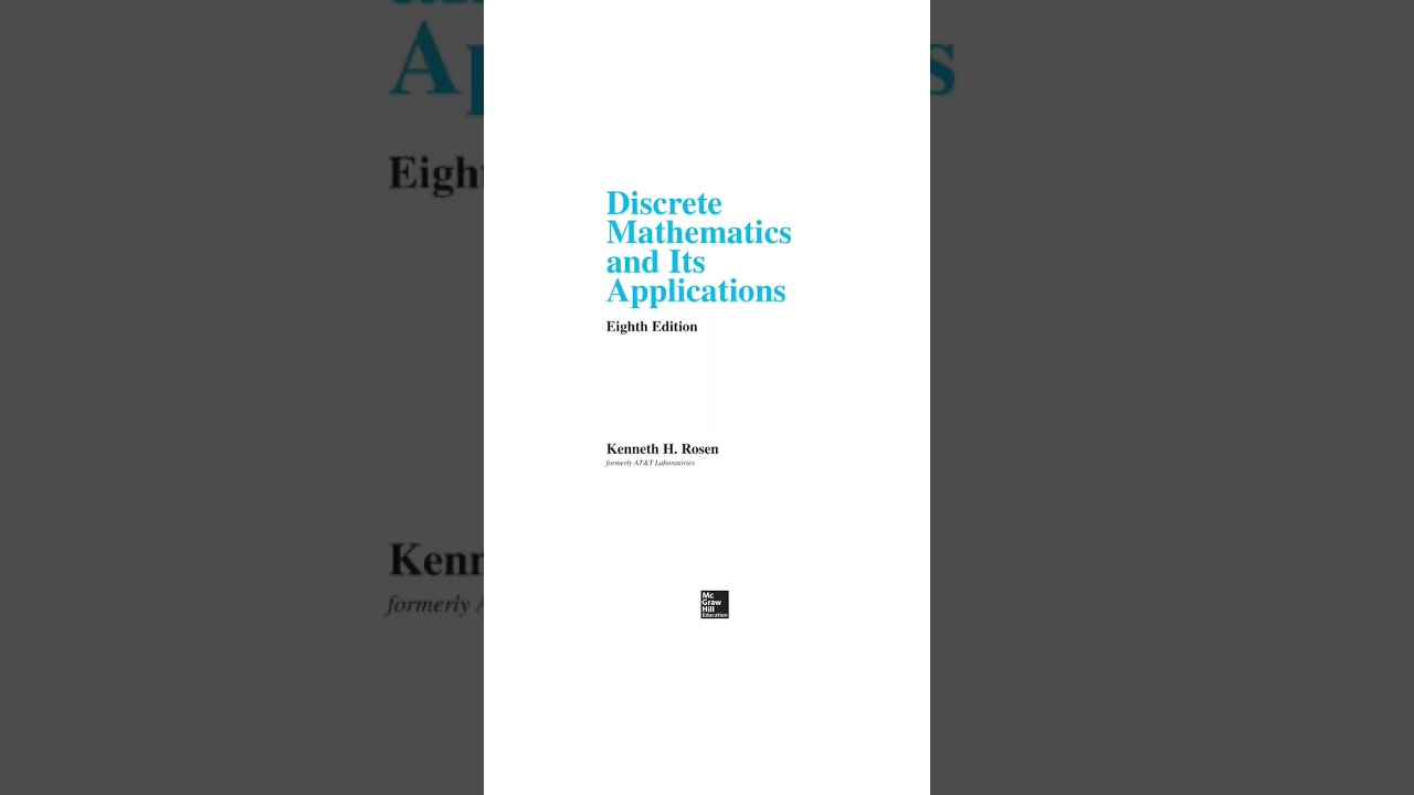 Master Discrete Mathematics with Rosen's 8th Edition 📘