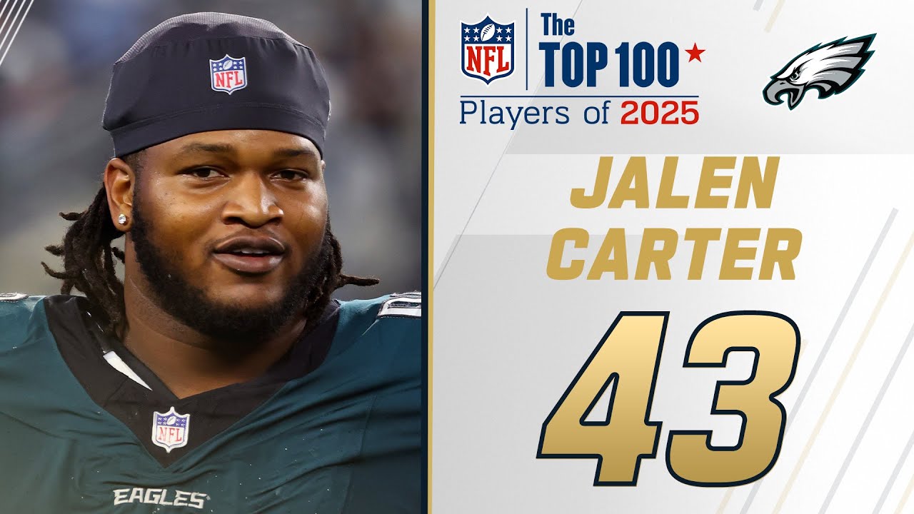 43: Jalen Carter (DT, Eagles) - Top 100 Players of 2025