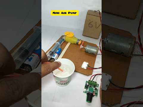 Mini air pump - dc motor #diy #tech #electric