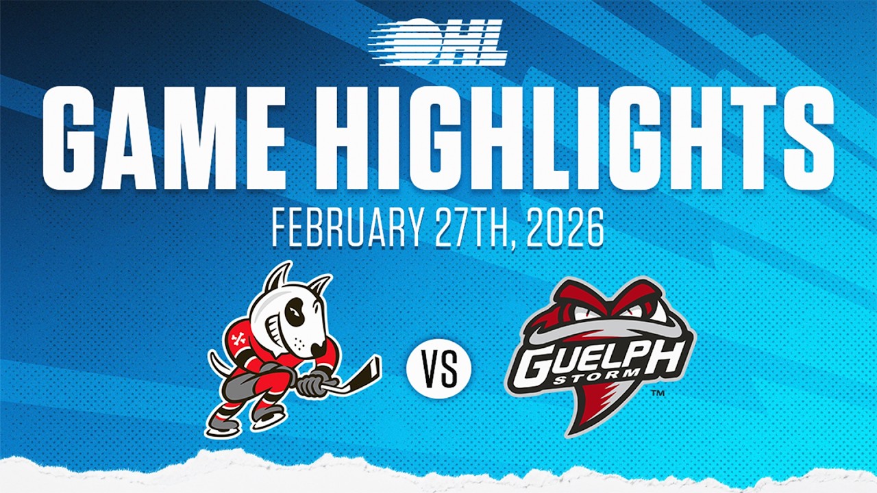 OHL Highlights: Niagara IceDogs @ Guelph Storm Feb. 27, 2026