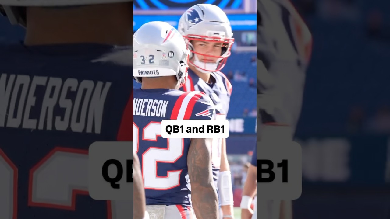 Drake Maye & TreVeyon Henderson Warm Up Together 🔥