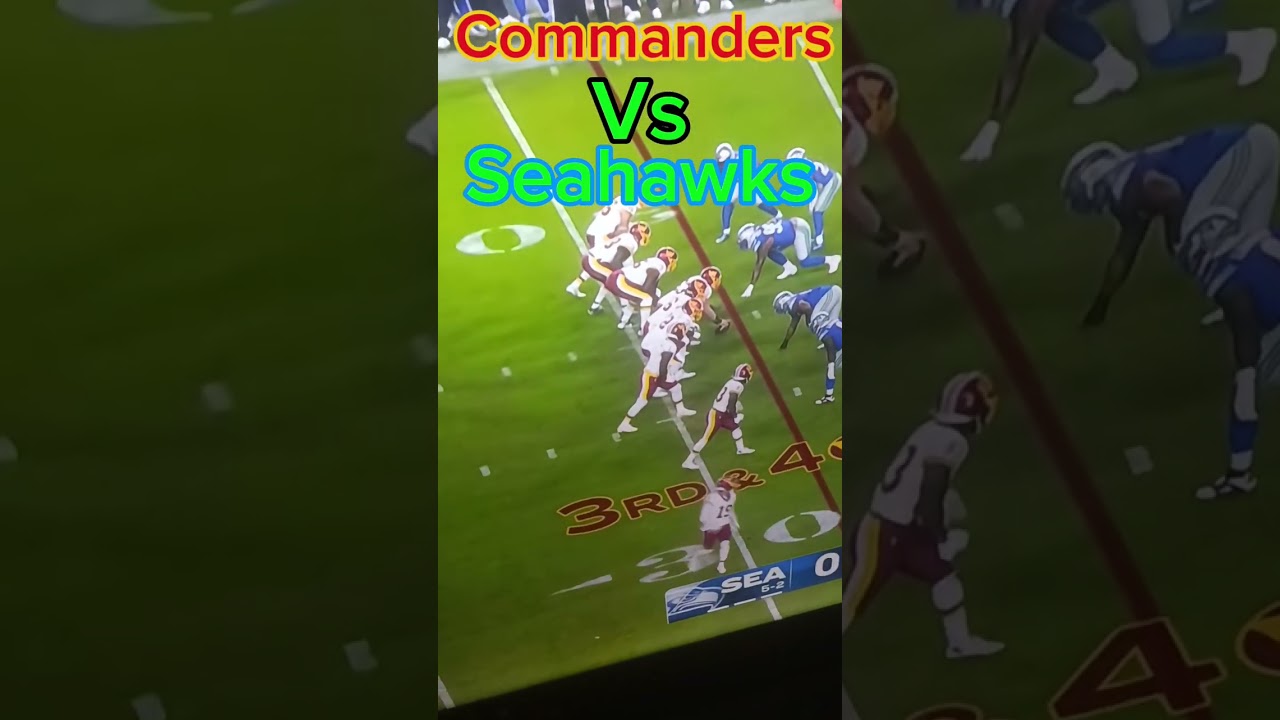 Commanders vs Seahawks | Exciting NFL Week 9 Sunday Night Football Showdown 🏈