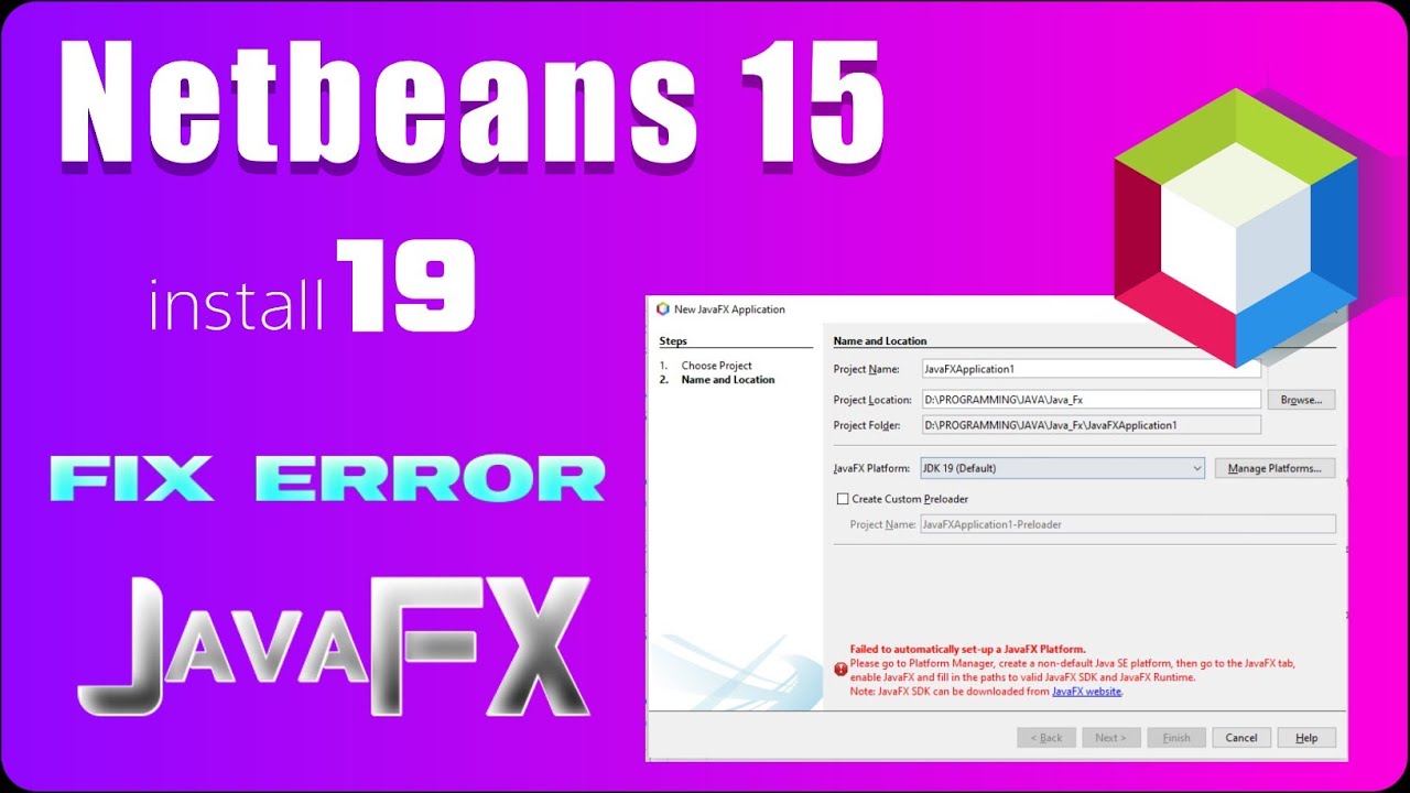 Easily Install JavaFX 19 in NetBeans IDE & Fix SDK Setup Errors π