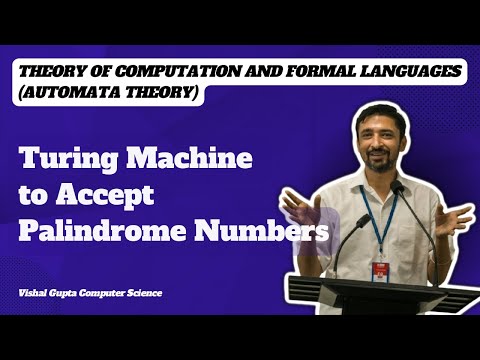 Turing Machine to Accept Palindrome Numbers | Theory of Computation and Formal Languages