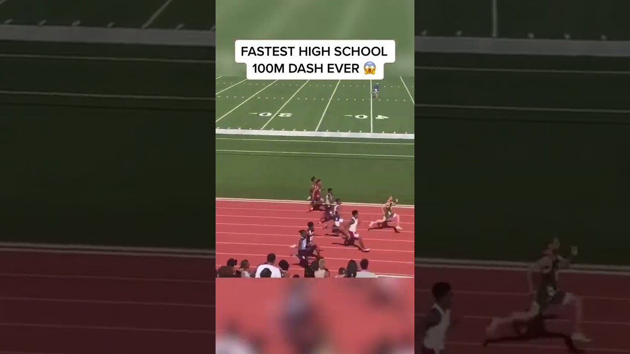 Record-Breaking High School 100M Dash! 🏃‍♂️💨