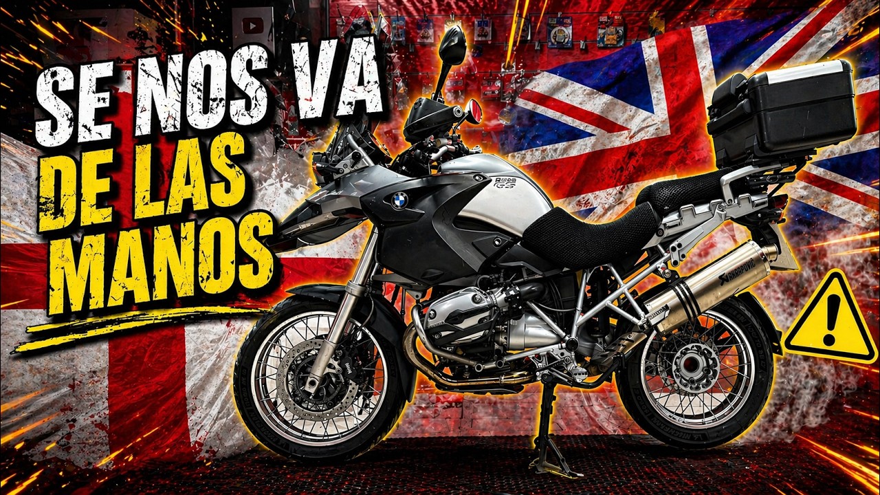 ¡Esto se sale de control! BMW R1200GS de Inglaterra 🇬🇧