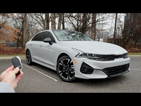 2022 Kia K5 GT Line: Start Up, Test Drive, Walkaround, POV and Review