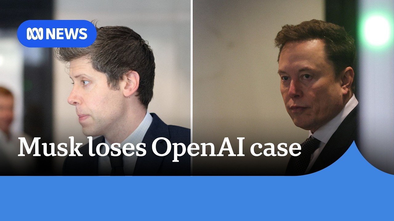 Elon Musk loses lawsuit against OpenAI and Sam Altman | ABC NEWS