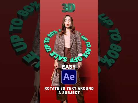 How to Create 3D Text Rotating Around a Subject in After Effects | Step-by-Step Tutorial