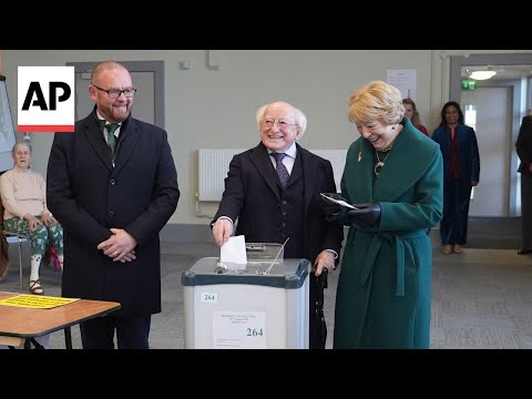 Voters turn out for presidential elections in Ireland