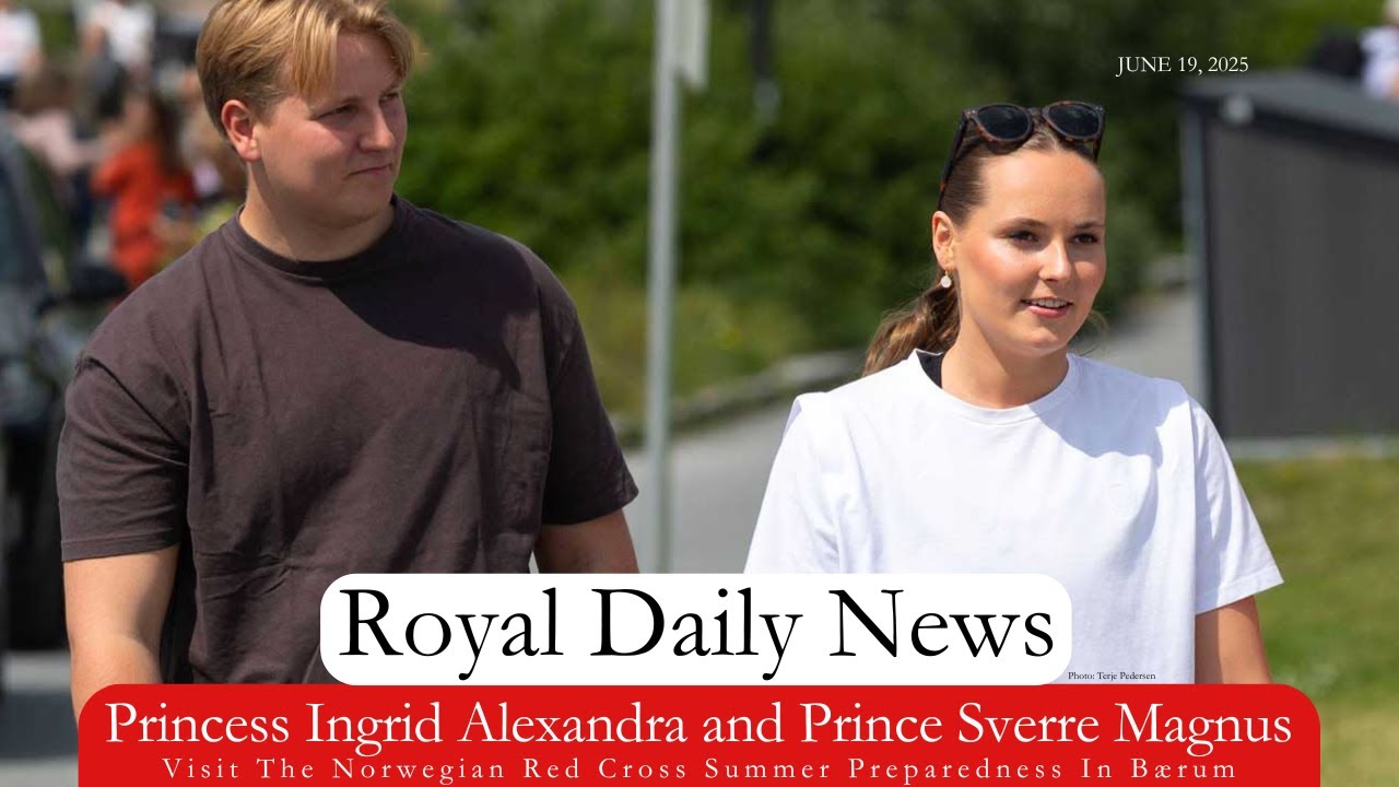 Norwegian Royals Ingrid Alexandra & Sverre Magnus Visit Red Cross 🇳🇴
