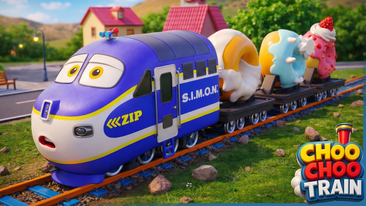 π© Donut Delivery Train Gets Stuck! π Choo Choo Train Kids Videos