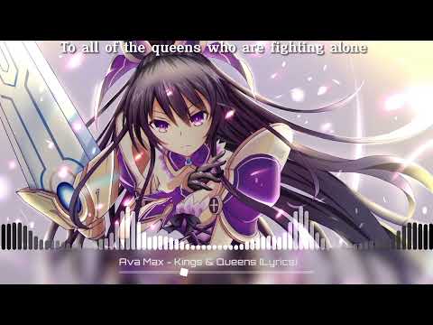 Nightcore - Ava Max - Kings & Queens (Lyrics)