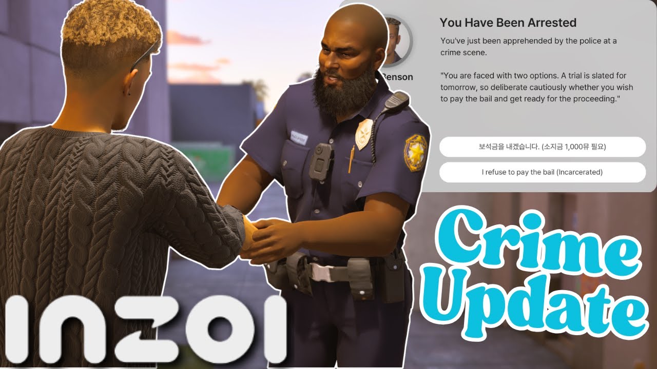 *NEW* InZoi Crime Update💰Scamming, Arrests & Jail Time!