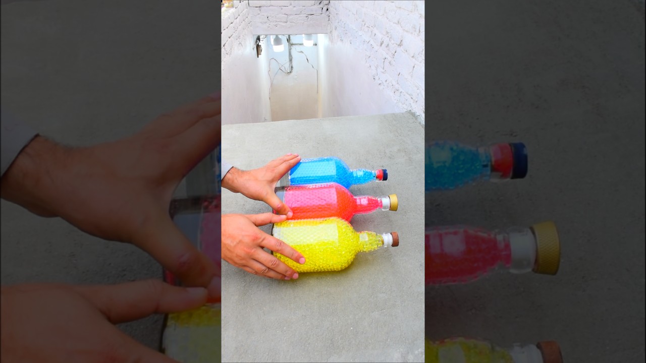 Colorful Glass Bottle Breaking & Crushing ASMR ⚠️🔥