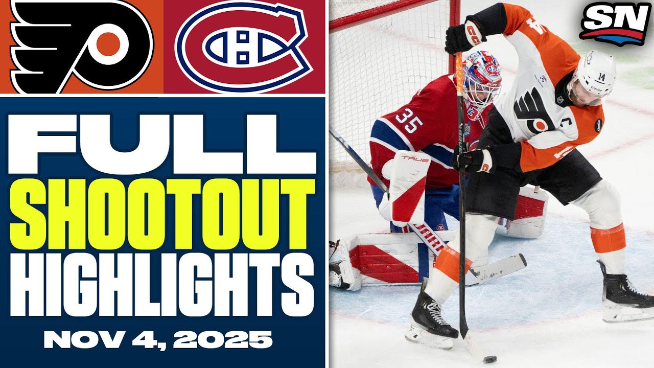 Philadelphia Flyers vs. Montreal Canadiens | Complete Shootout Highlights - November 4, 2025