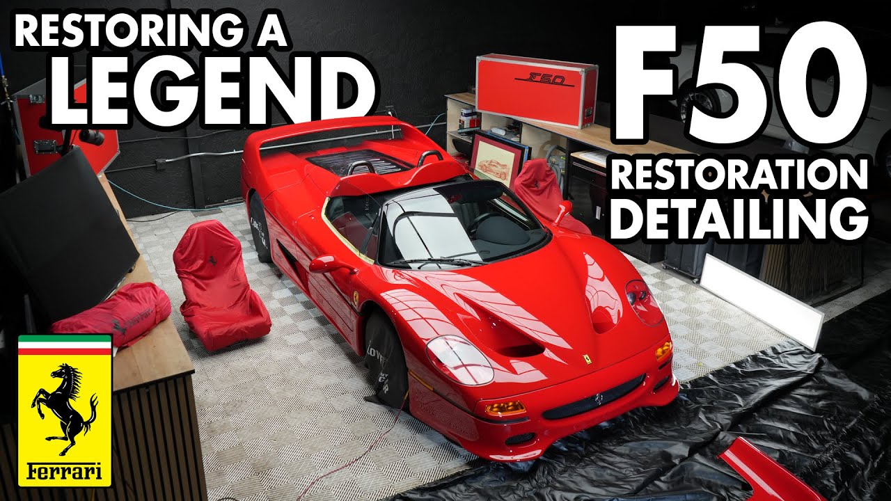 Restoring a Ferrari F50: Cleaning, Paint & Interior Revival 🚗