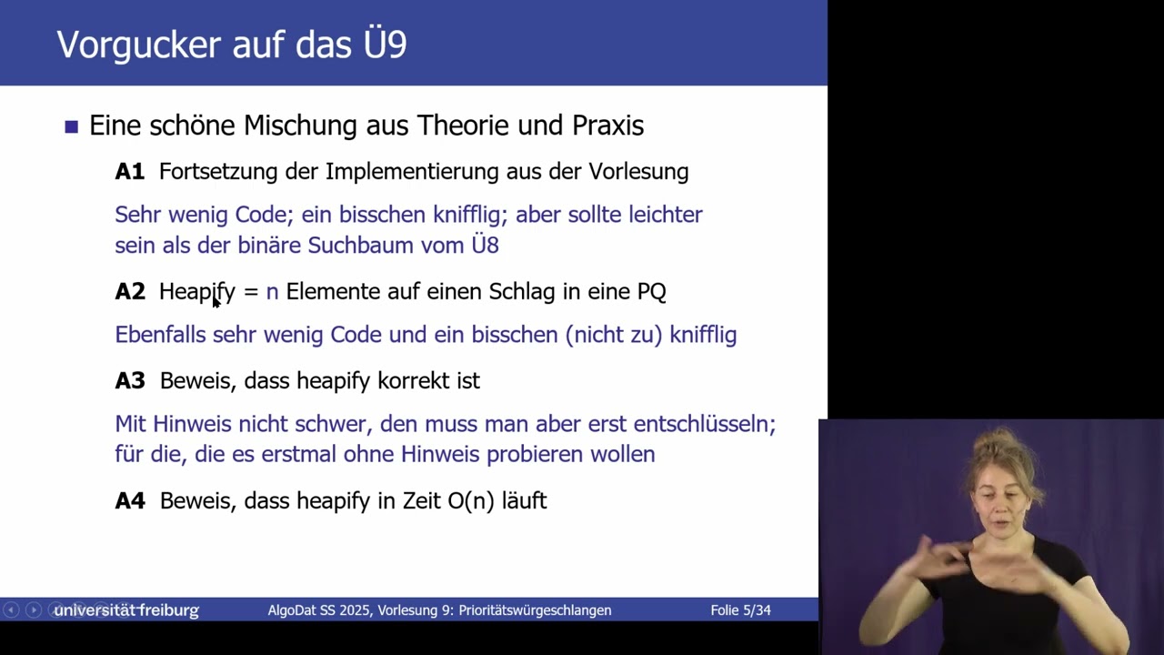 Vorlesung 09: Algorithmen und Datenstrukturen im SS 2025