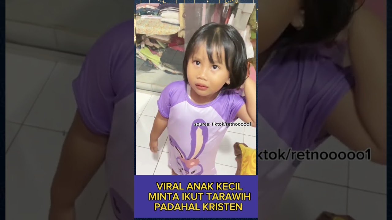 Lucu! Anak Kecil Ingin Ikut Tarawih, Ternyata Ini Reaksi Orang Dewasa 😄