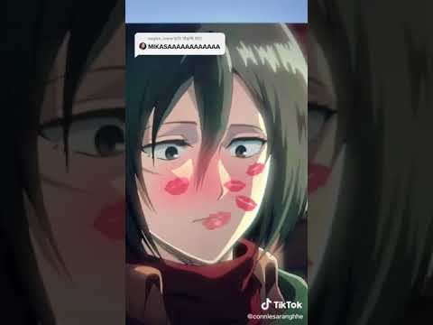 Mikasa Ackerman Clips Kissing TikTok Edits Best Scenes Moments Reactions Eremika Glow Up #Shorts