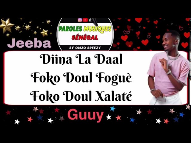 Jeeba - GUUY Lyrics & Song Paroles 🎶