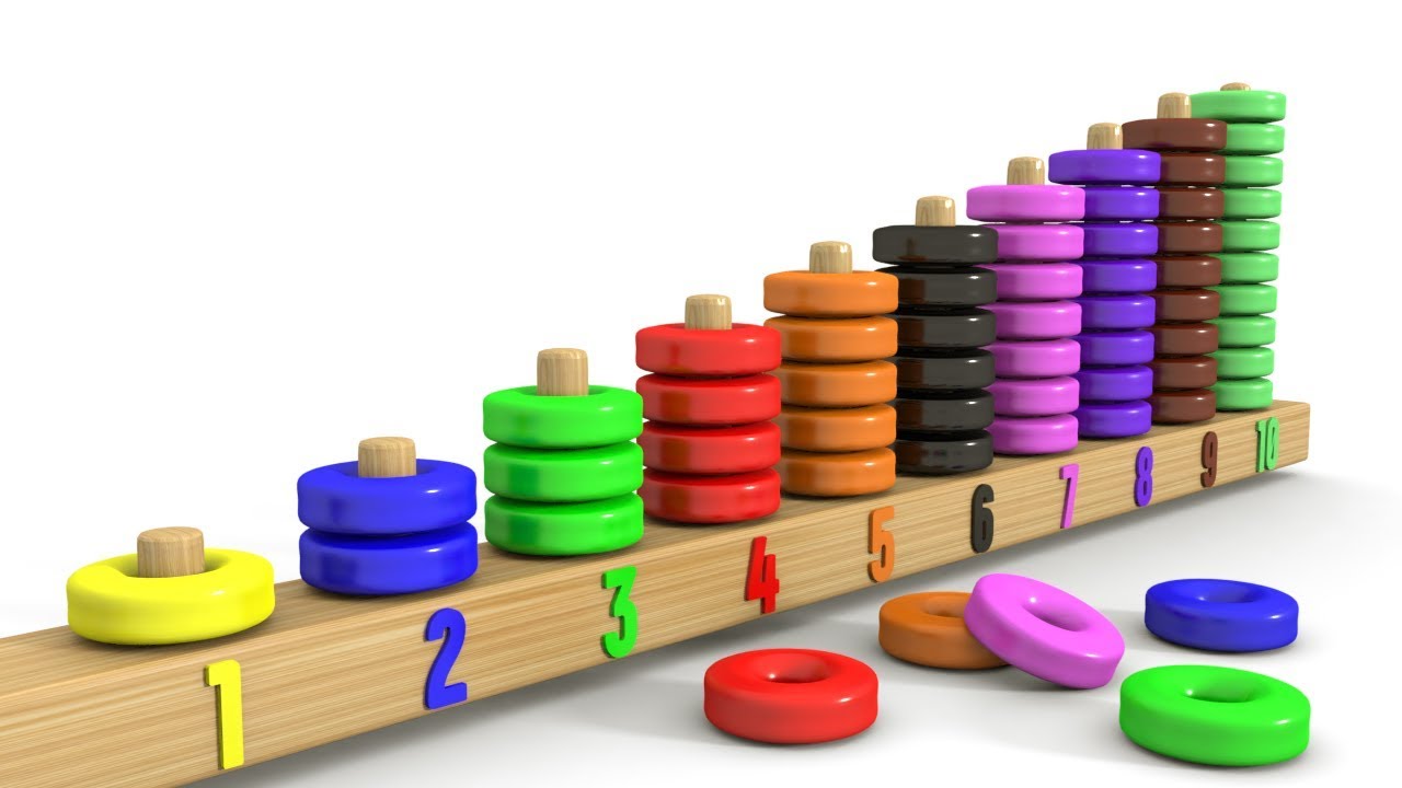 Цветная Пирамида РАДУГА — Обучающая Деревянная Игрушка для Малышей 🌈