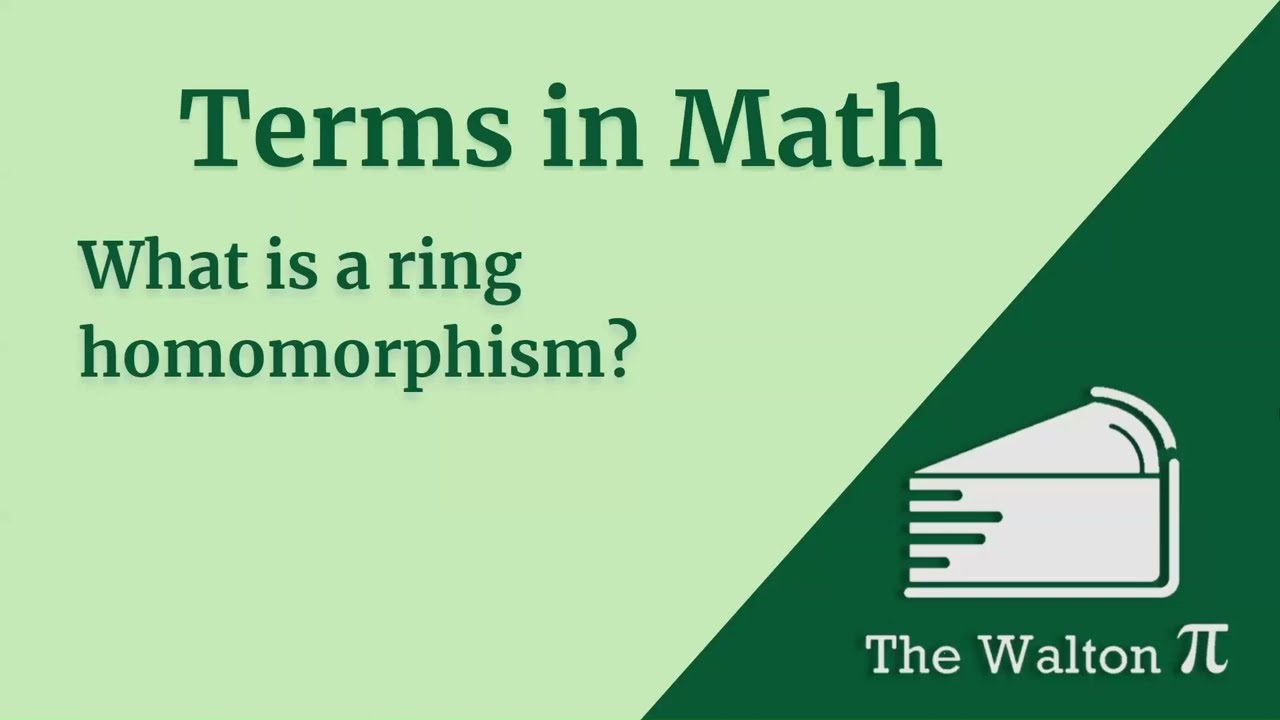 Understanding Ring Homomorphisms and Isomorphisms