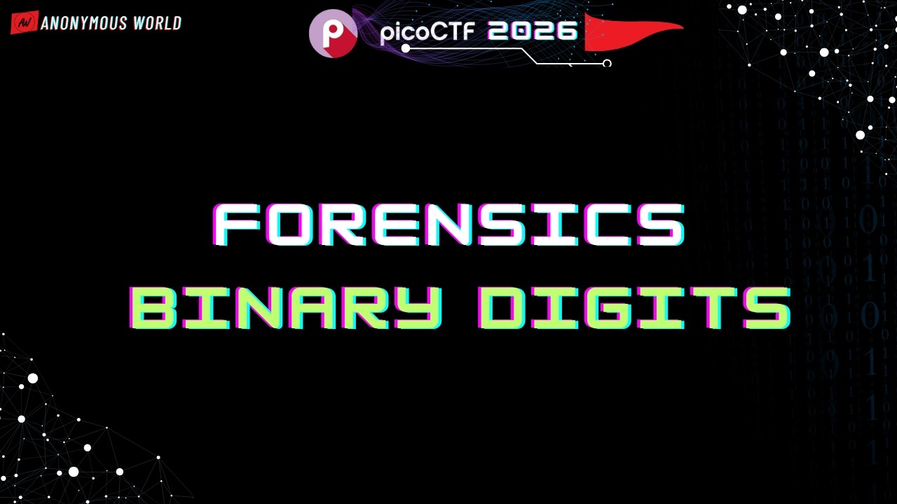 Binary Digits Pico CTF 2026 Walkthrough | Forensics